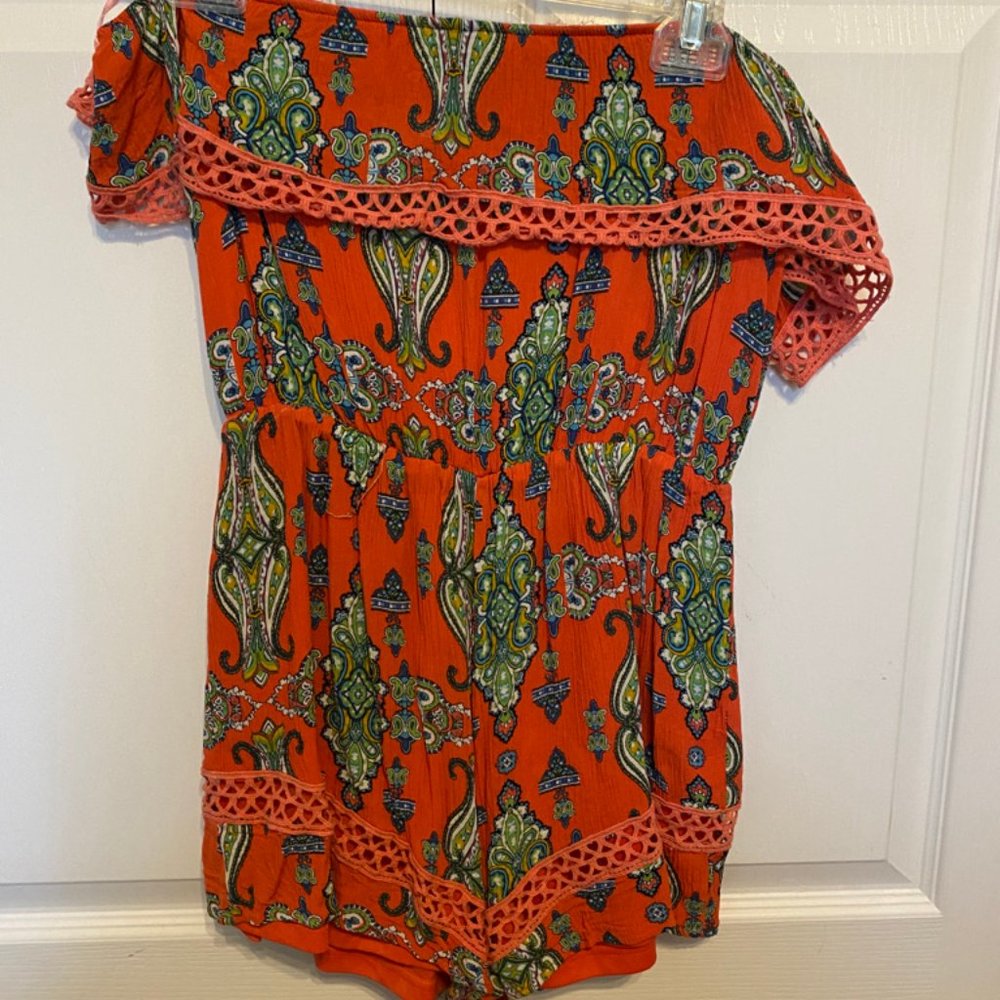 Colorful Paisley Romper